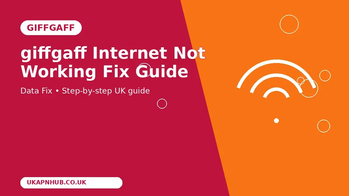 giffgaff Internet Not Working Fix guide thumbnail
