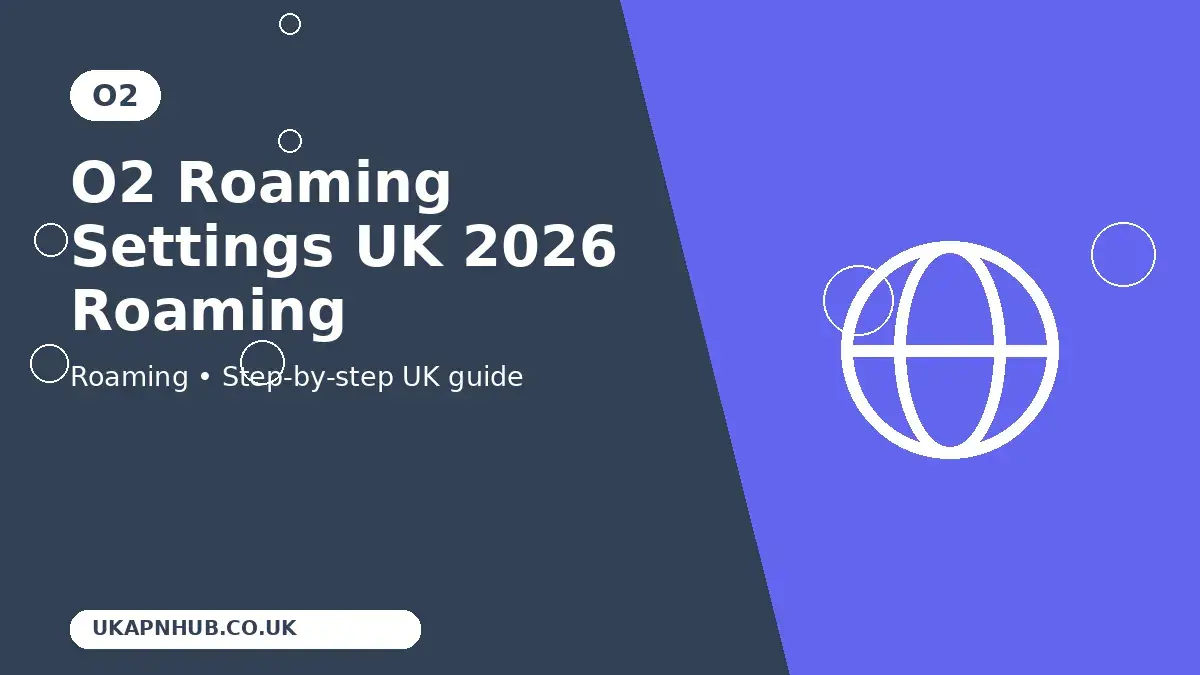 O2 Roaming Settings UK 2026 Roaming guide thumbnail