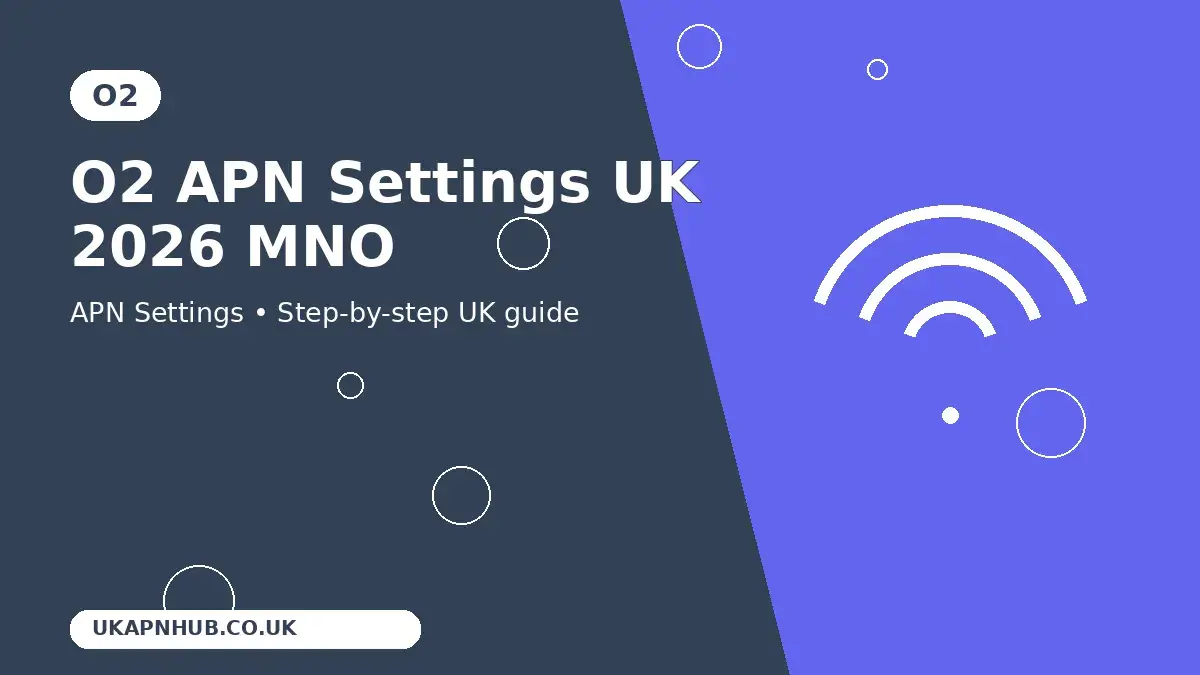 O2 APN Settings UK 2026 MNO guide thumbnail