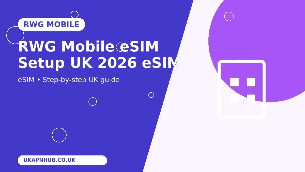 RWG Mobile eSIM Setup UK 2026 eSIM guide thumbnail