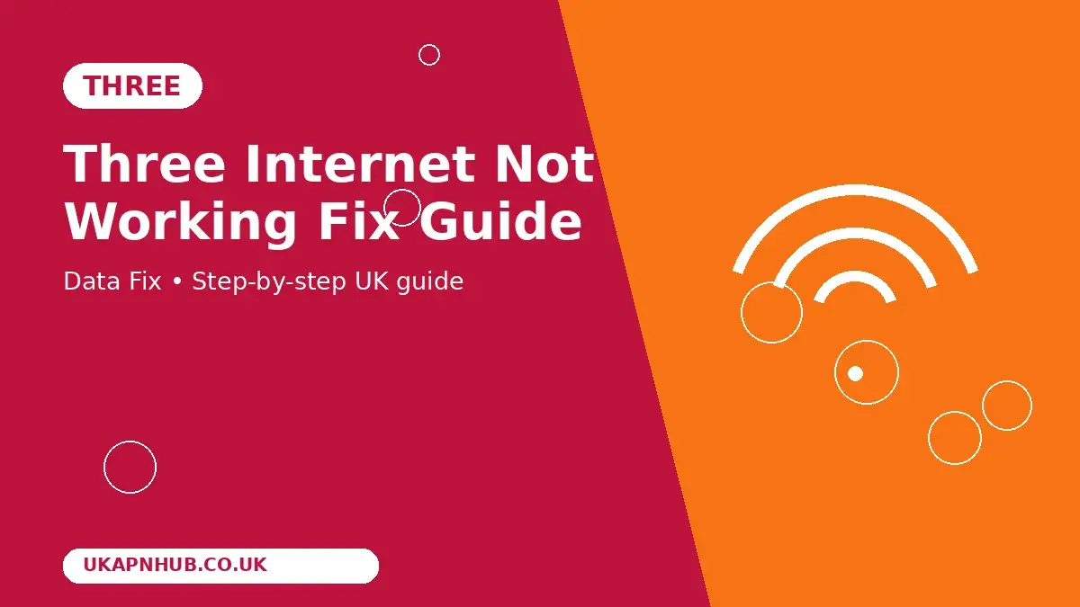 Three Internet Not Working Fix guide thumbnail
