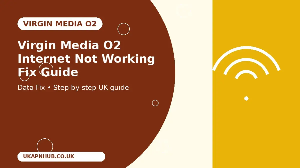 Virgin Media O2 Internet Not Working Fix guide thumbnail