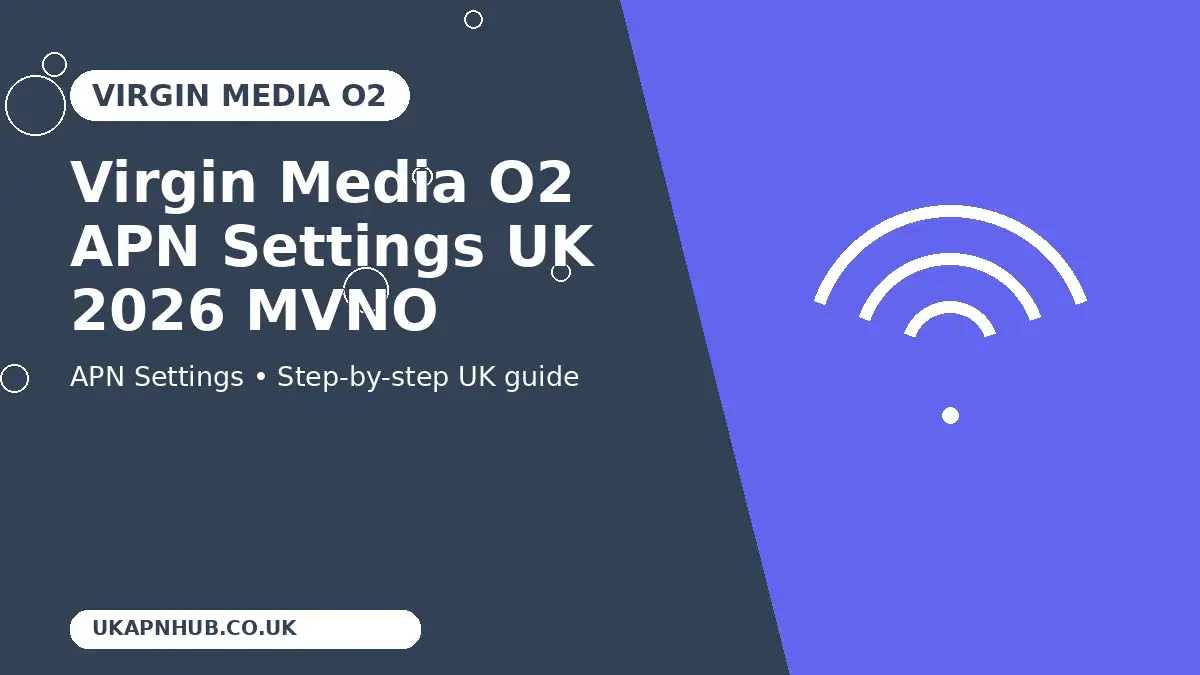 Virgin Media O2 APN Settings UK 2026 MVNO guide thumbnail