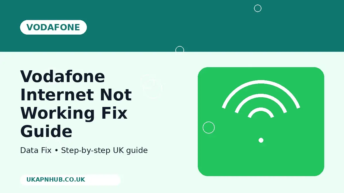 Vodafone Internet Not Working Fix guide thumbnail
