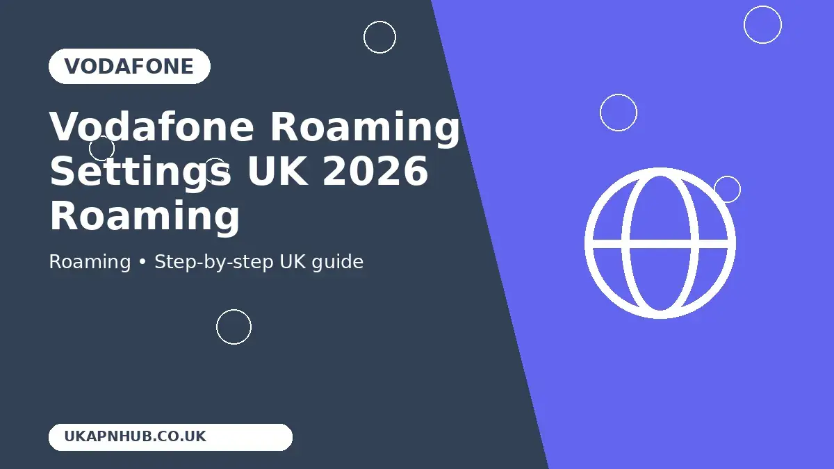 Vodafone Roaming Settings UK 2026 Roaming guide thumbnail