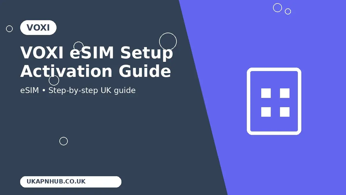 VOXI eSIM Setup Activation guide thumbnail