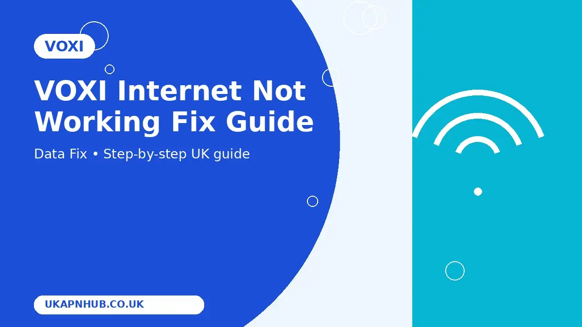 VOXI Internet Not Working Fix guide thumbnail