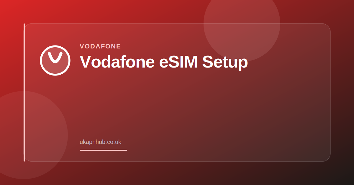 Vodafone 5G Not Working — UK APN Hub guide