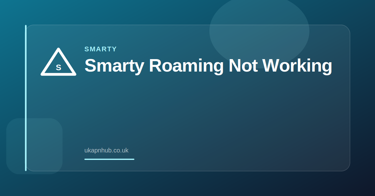 Mobile Data Not Working Abroad — UK APN Hub guide
