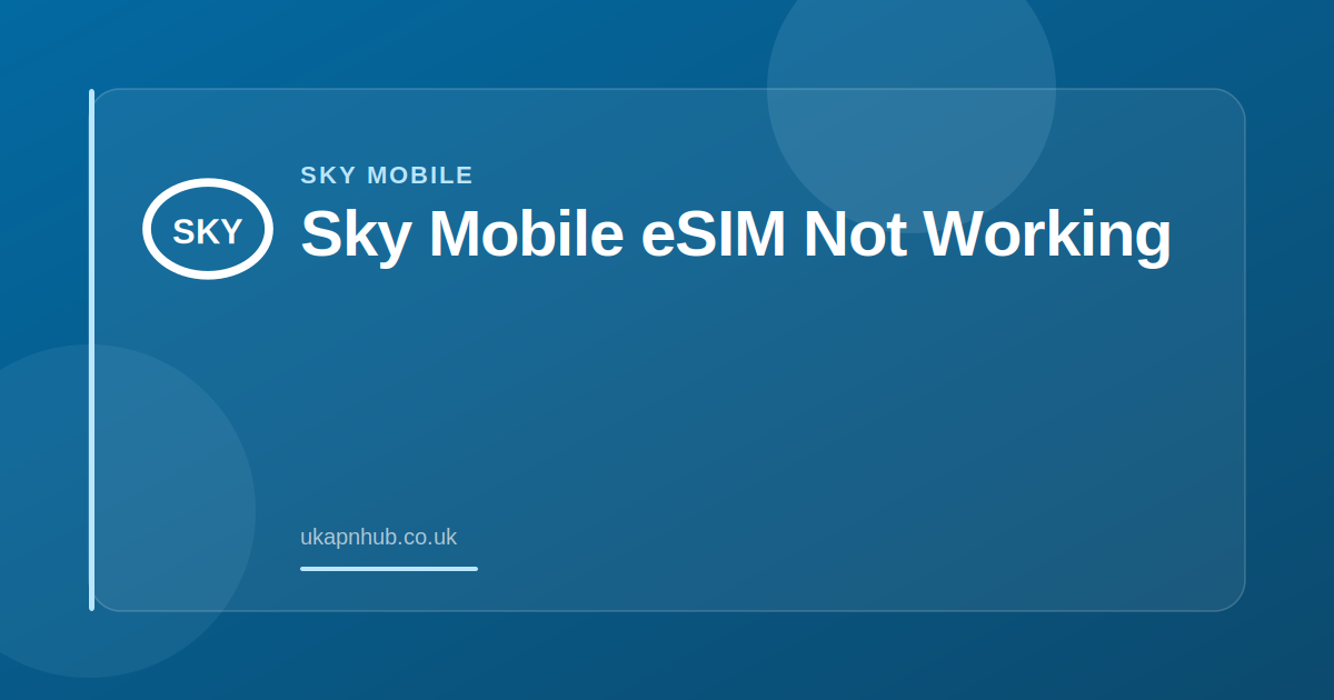 APN Settings Not Saving — UK APN Hub guide