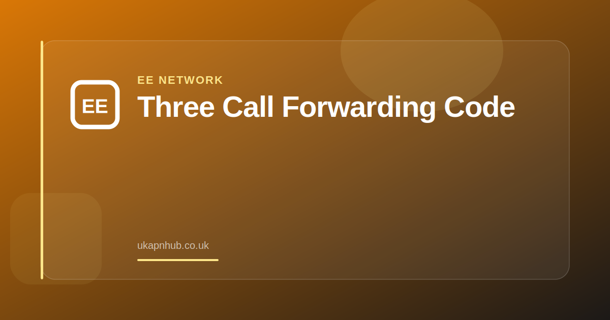 Three Call Forwarding Code — UK APN Hub guide