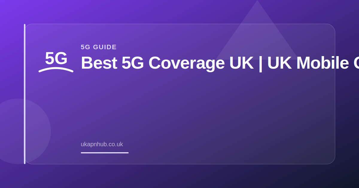 Best 5G Coverage UK | UK Mobile Guide — UK APN Hub guide