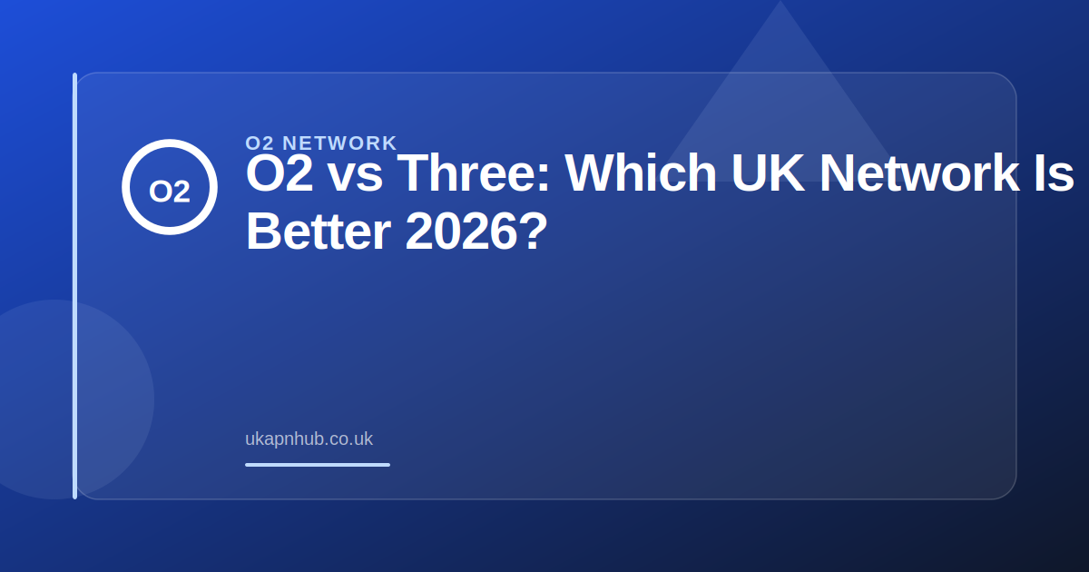 O2 vs Three: Which UK Network Is Better in 2026? — UK APN Hub guide