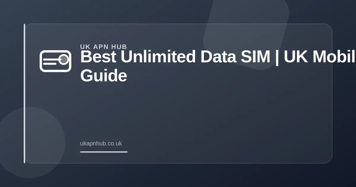 Best Unlimited Data SIM