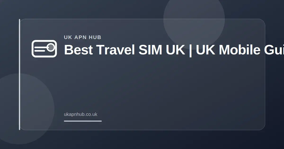 Best Travel SIM UK