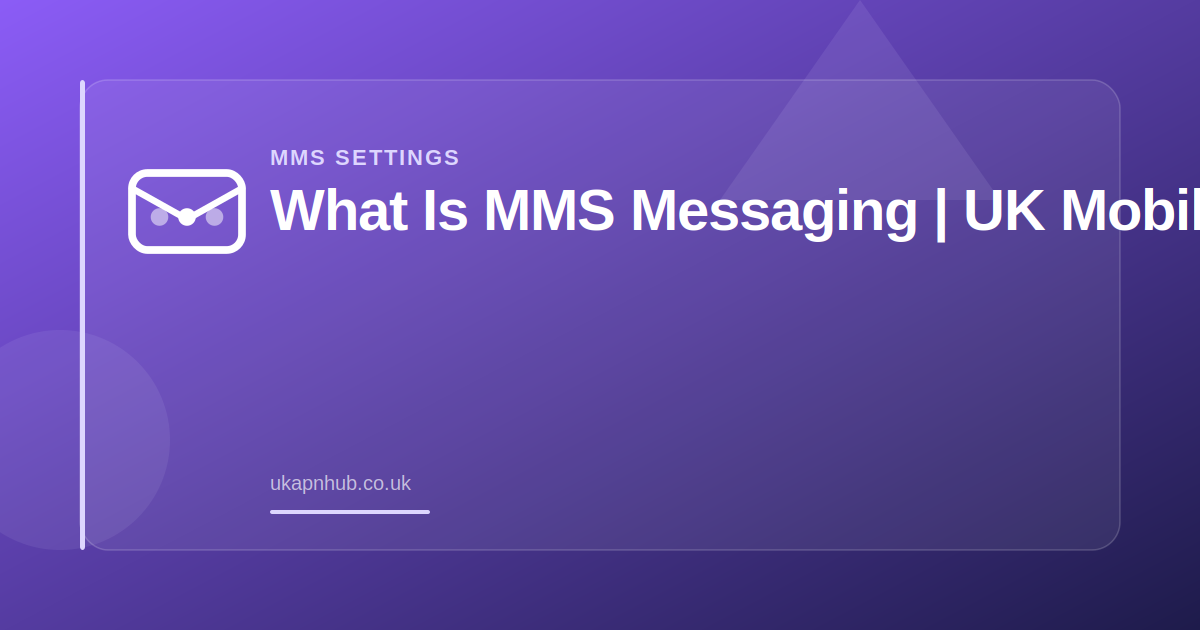 What Is MMS Messaging | UK Mobile Guide — UK APN Hub guide