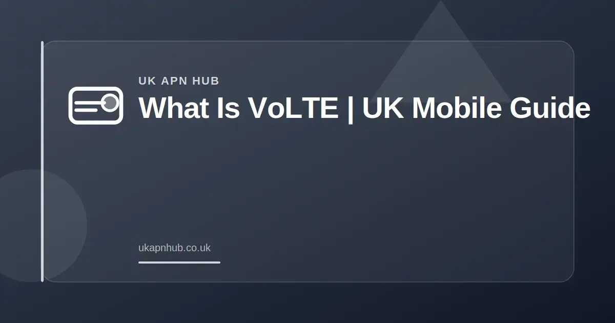 What Is VoLTE